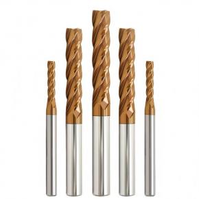 ECO 4 flutes carbide square/flat end mill for steel AlTiSiN coating 