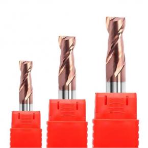 ECO 2 flutes carbide square/flat end mill for steel AlTiSiN coating